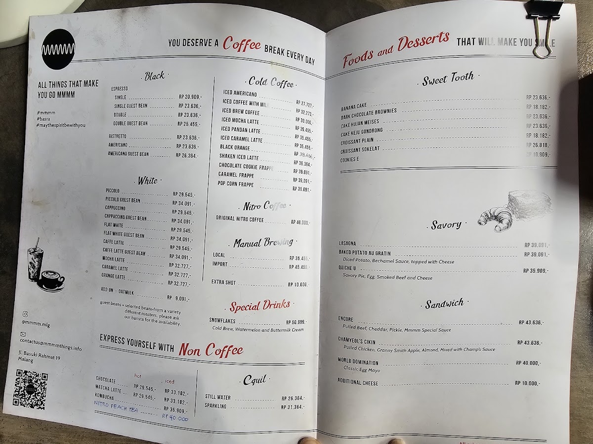 mmmm Cafe Menu - Image 2
